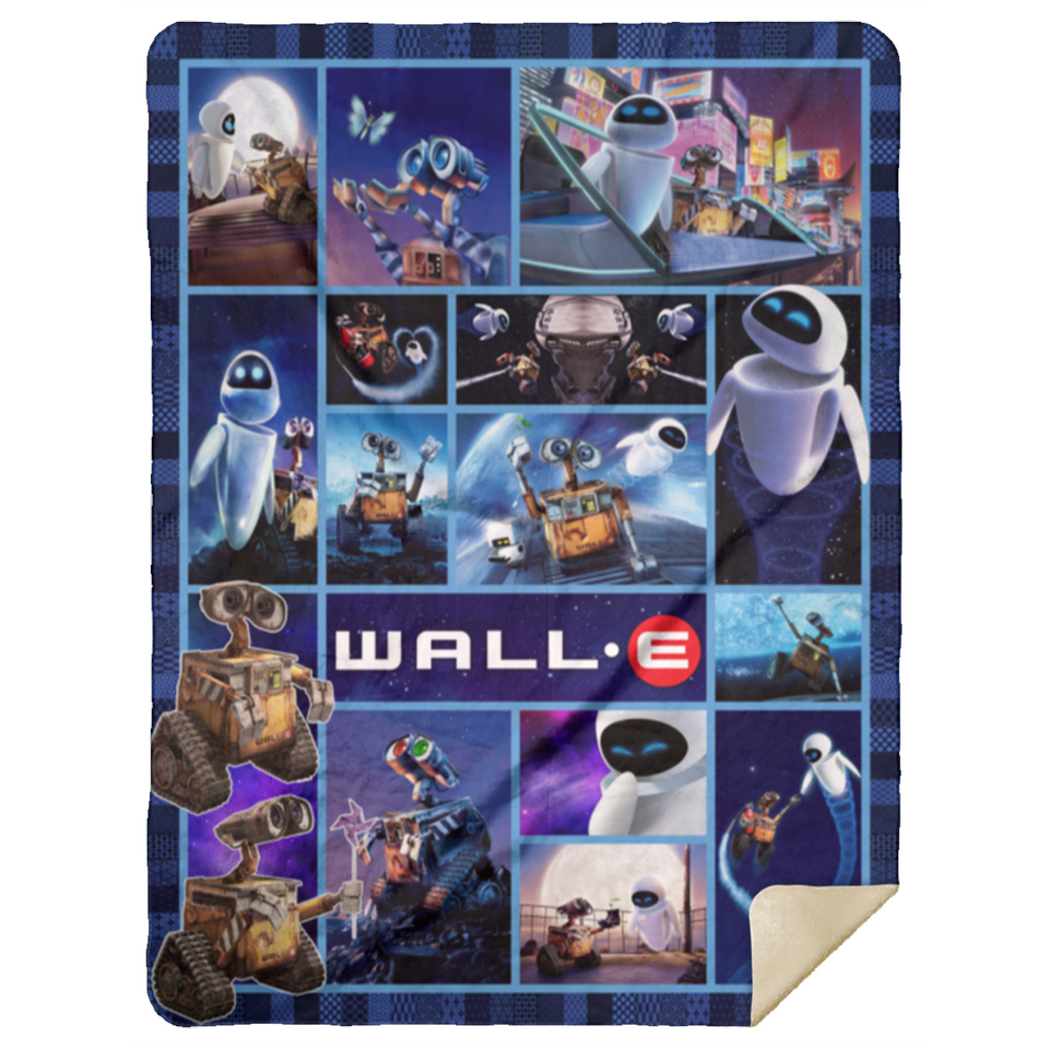 Wall E Blanket, Wall E Fleece, Sherpa Blanket Soft and Cozy Luxury MSHL Premium Sherpa Blanket 60x80