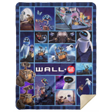 Wall E Blanket, Wall E Fleece, Sherpa Blanket Soft and Cozy Luxury MSHL Premium Sherpa Blanket 60x80