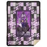 Skull Blanket - Smilling Skull Girl Fleece, Sherpa Blanket - Jack Skellington MSHL Premium Sherpa Blanket 60x80