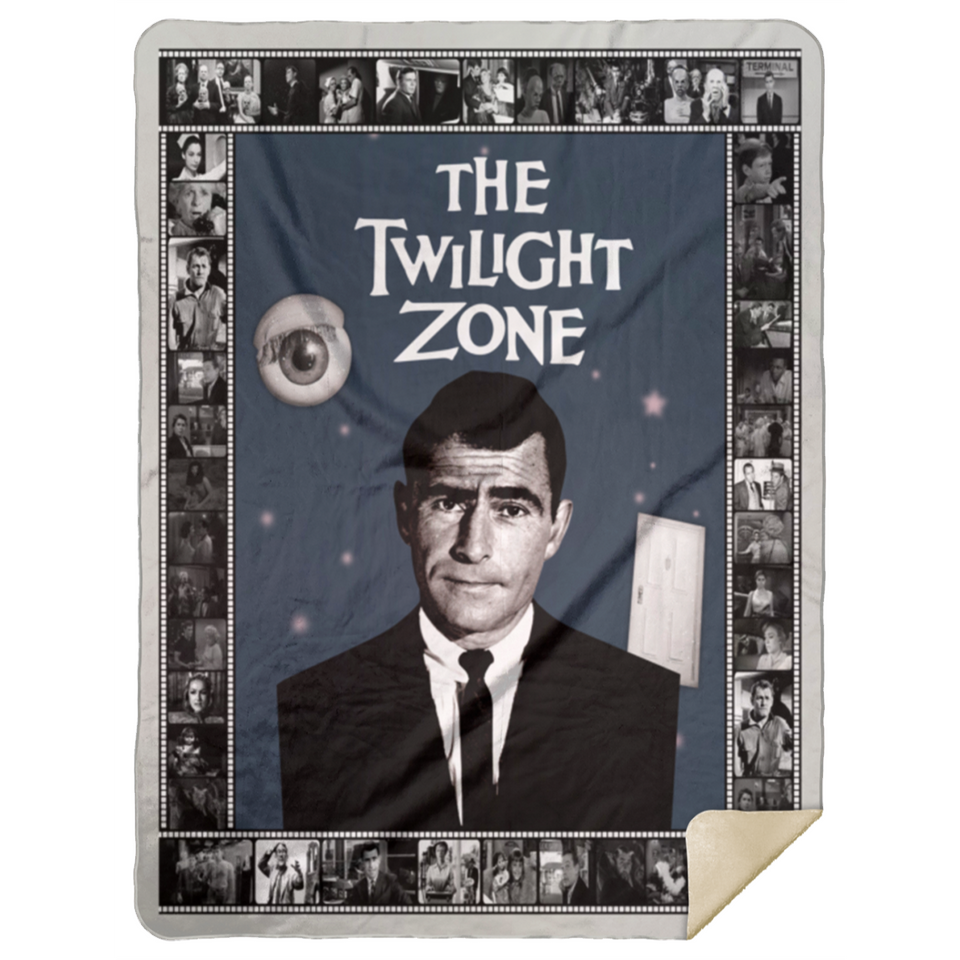 The Twilight Zone Blanket, The Twilight Zone 1959 Fleece, Sherpa Blanket - MSHL Premium Mink Sherpa Blanket 60x80