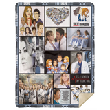 Grey's Anatomy Blankets, Grey's Anatomy TV Series Fleece Sherpa Blankets MSHL Premium Sherpa Blanket 60x80