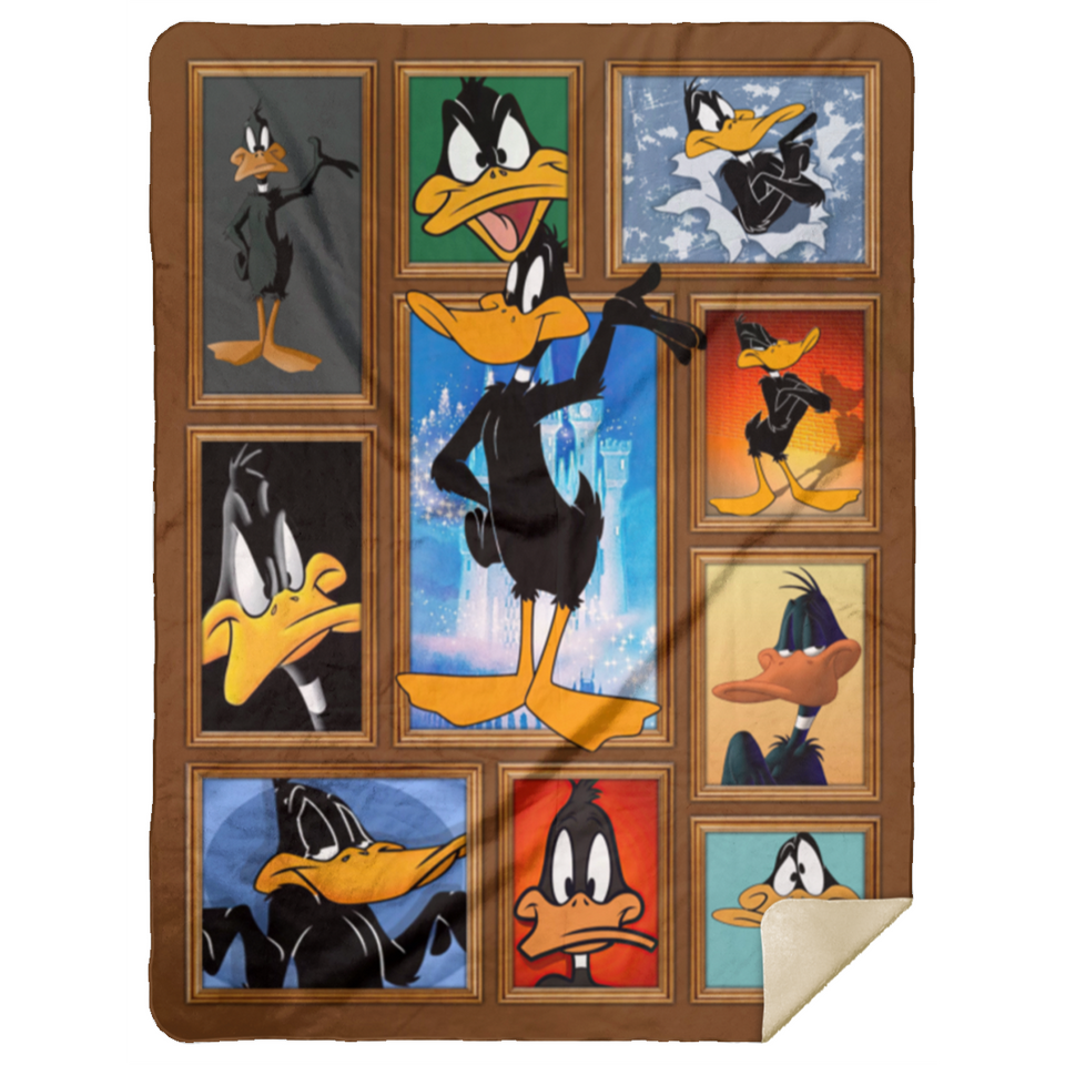 Daffy Duck Blanket, Looney Tunes TV Series Fleece, Sherpa Blanket Gifts MSHL Premium Sherpa Blanket 60x80