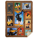 Daffy Duck Blanket, Looney Tunes TV Series Fleece, Sherpa Blanket Gifts MSHL Premium Sherpa Blanket 60x80