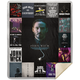 John Wick Blanket, John Wick movie Fleece, Sherpa Blanket Super Cozy and Comfy MSHM Premium Sherpa Blanket 50x60