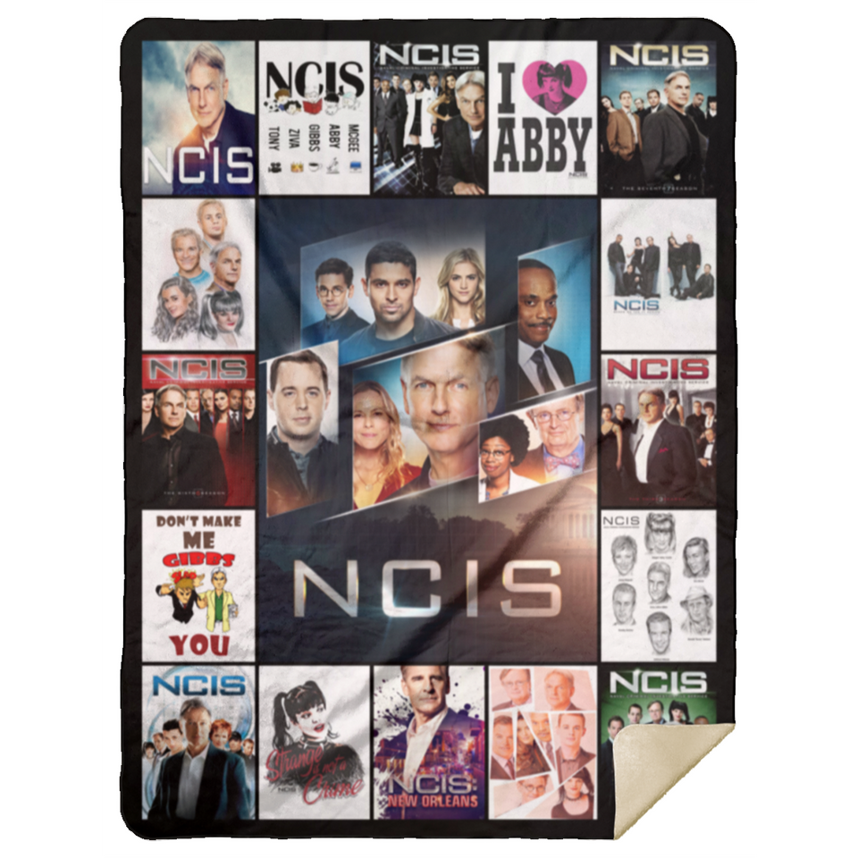 NCIS Gibbs' Rules Blankets, David McCallum Quilt, Fleece Sherpa, NCIS Blankets MSHL Premium Sherpa Blanket 60x80