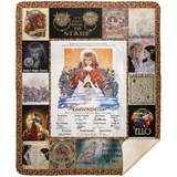 Labyrinth Blanket, Labyrinth Quotes Fleece, Sherpa Blanket Super Soft Comfy Warm MSHM Premium Sherpa Blanket 50x60
