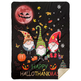 Halloween Gnome Blanket, Halloween Decor Throws Blanket Trick or Treat Blankets MSHL Premium Mink Sherpa Blanket 60x80
