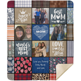 Love you, Mommy! Emily, Nicole and Leah - MSHM Premium Mink Sherpa Blanket 50x60