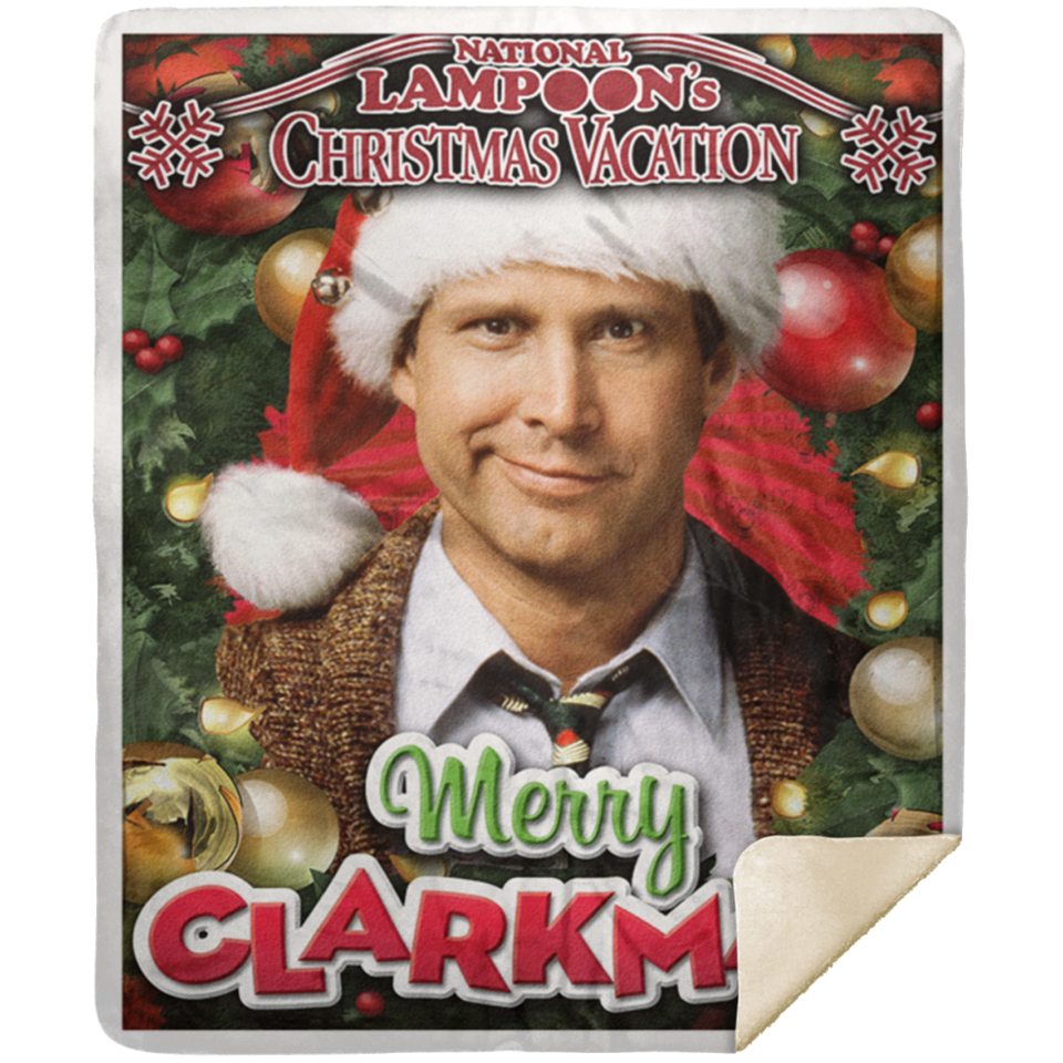 National Lampoons' Christmas Vacation, Merry Clarkmas Blanket Warm Fleece Sherpa MSHM Premium Mink Sherpa Blanket 50x60