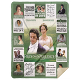 Pride And Prejudice Movie Fleece, Sherpa Blanket, Jane Austen Books Blanket MSHL Premium Mink Sherpa Blanket 60x80