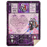 My Love All Of My Lasts Blanket, The Nightmare Before Christmas Fleece Blanket MSHL Premium Mink Sherpa Blanket 60x80