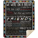 Friends Blanket, Friends TV Show Blankets 9 friends Quotes Fleece Blanket Quilt - MSHM Premium Mink Sherpa Blanket 50x60