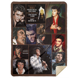 Elvis Presley Blanket, Elvis Fleece, Sherpa Blanket V1 MSHL Premium Mink Sherpa Blanket 60x80