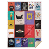 Mr.Jyotis Friends Blanket, Friends Tv Show Signature Actors Thank You for The Memories Best Gift Christmas Quilt Blanket Fleece Sherpa Blanket - MSHL Premium Mink Sherpa Blanket 60x80