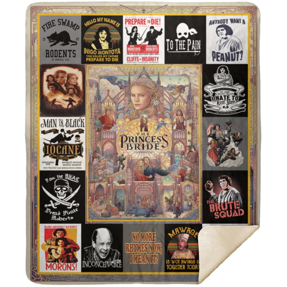 The Princess Bride Blanket, The Princess Bride Fleece, Sherpa, Throw Blanket - MSHM Premium Mink Sherpa Blanket 50x60
