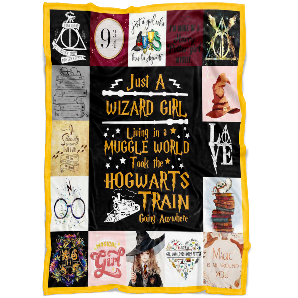 Harry Potter - Just a Wizard girl Blanket