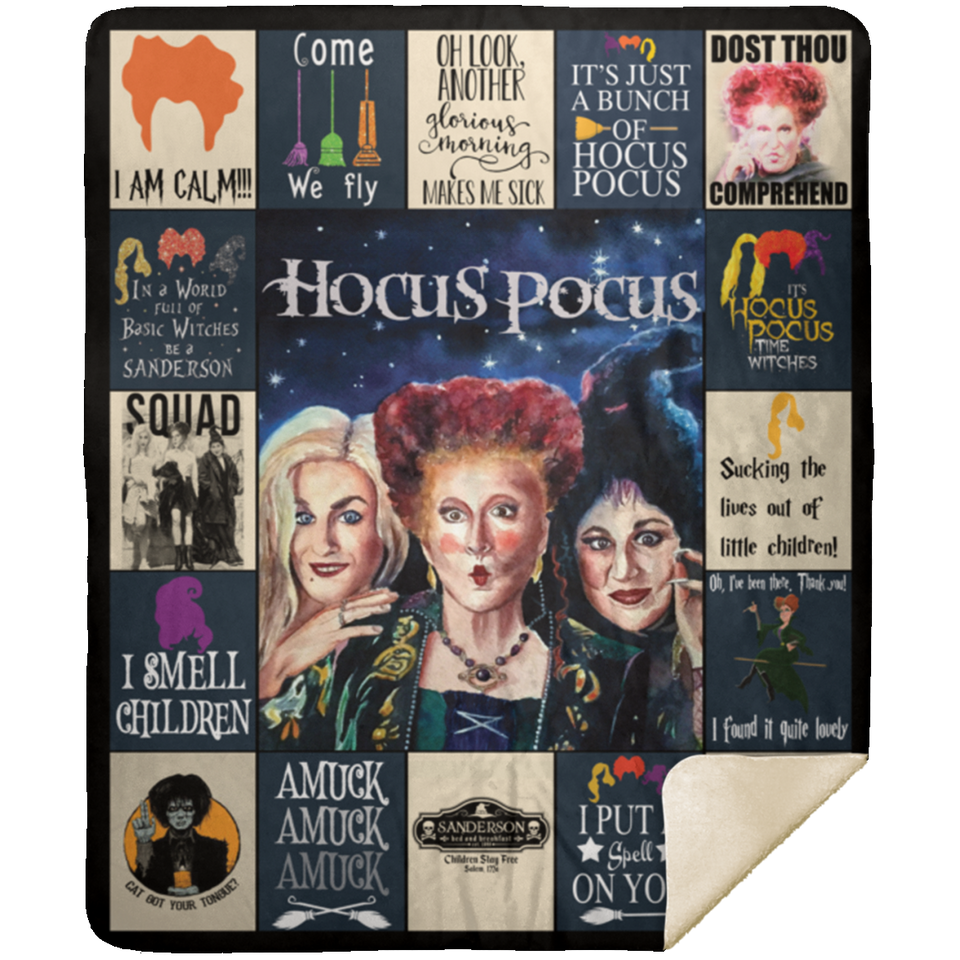 Hocus Pocus V2 - MSHM Premium Mink Sherpa Blanket 50x60