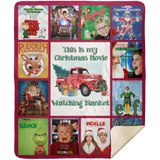This Is My Christmas Movie Watching Blanket My Christmas Movie Quilt Fleece MSHM Premium Mink Sherpa Blanket 50x60