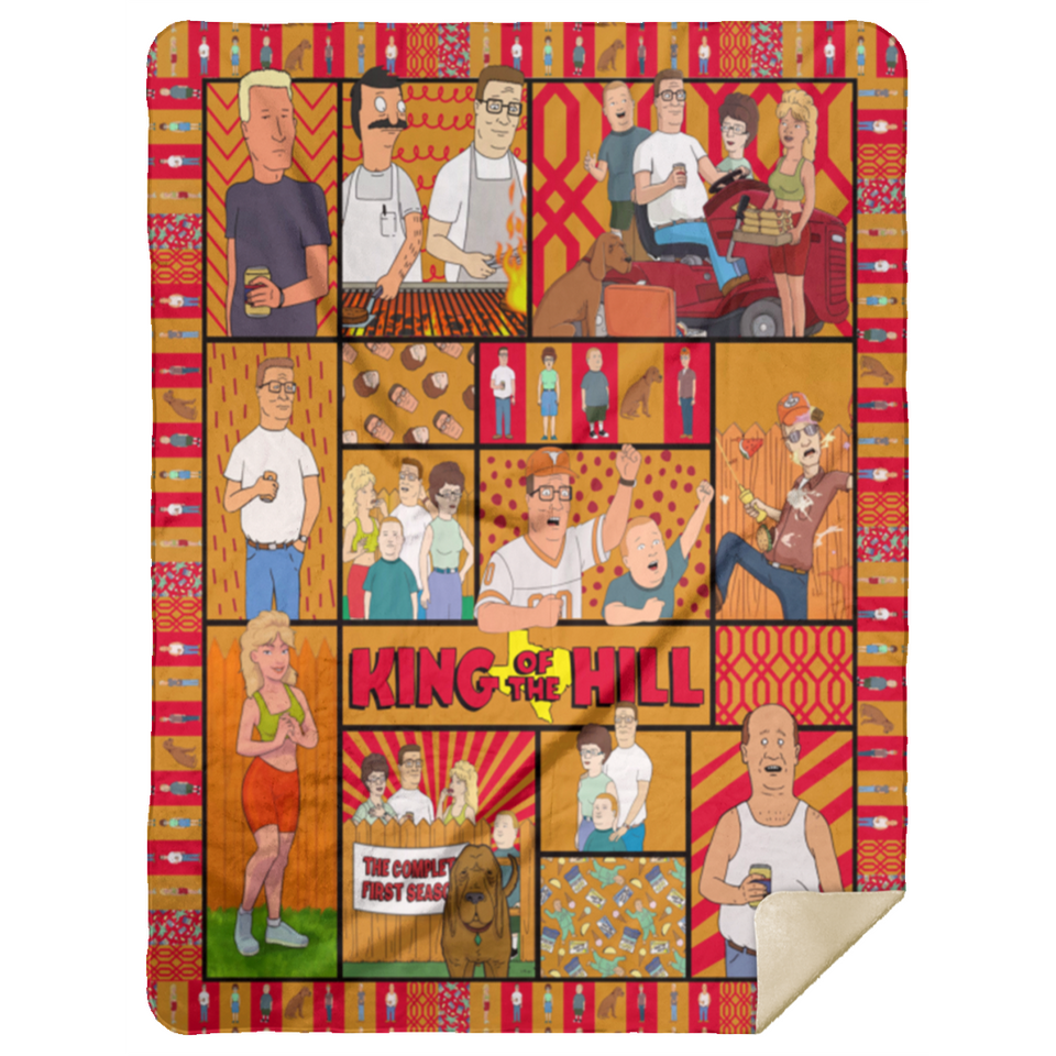 King of the Hill Blanket, King of the Hill TV Series Fleece, Blanket - MSHL Premium Mink Sherpa Blanket 60x80