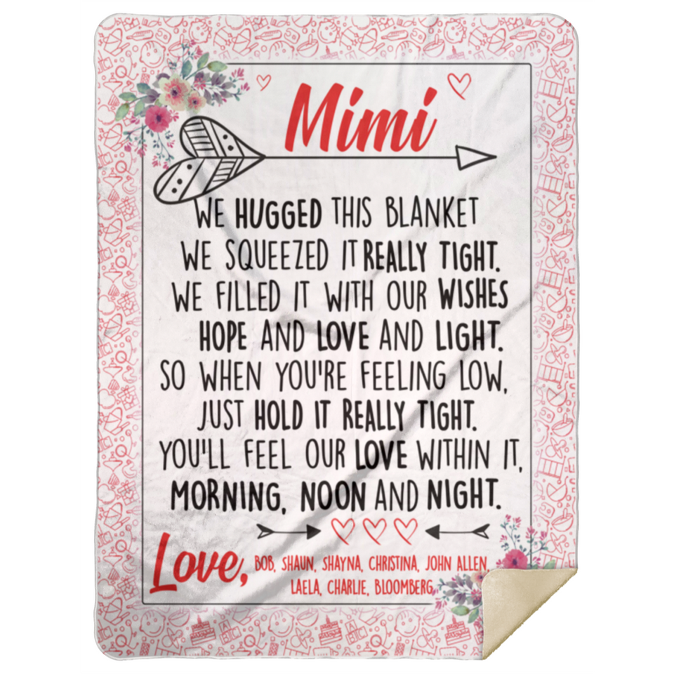Bob, Shaun, Shayna, Christina, John Allen, Laela, Charlie, Bloomberg - MSHL Premium Mink Sherpa Blanket 60x80