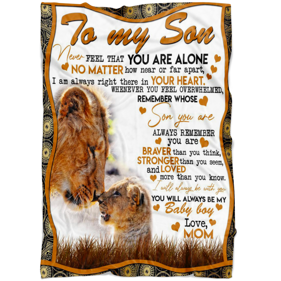 To My Son Blanket - Lion