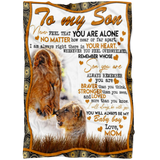 To My Son Blanket - Lion