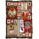 Merry Christmas Blanket Xmas Quilt