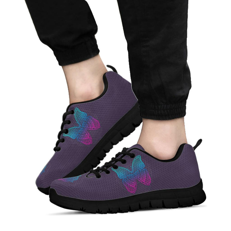 Mandala Butterfly, Handmade Crafted SNEAKERS