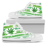 Rastaman Cannabis Leaf Flag Custom Sneakers