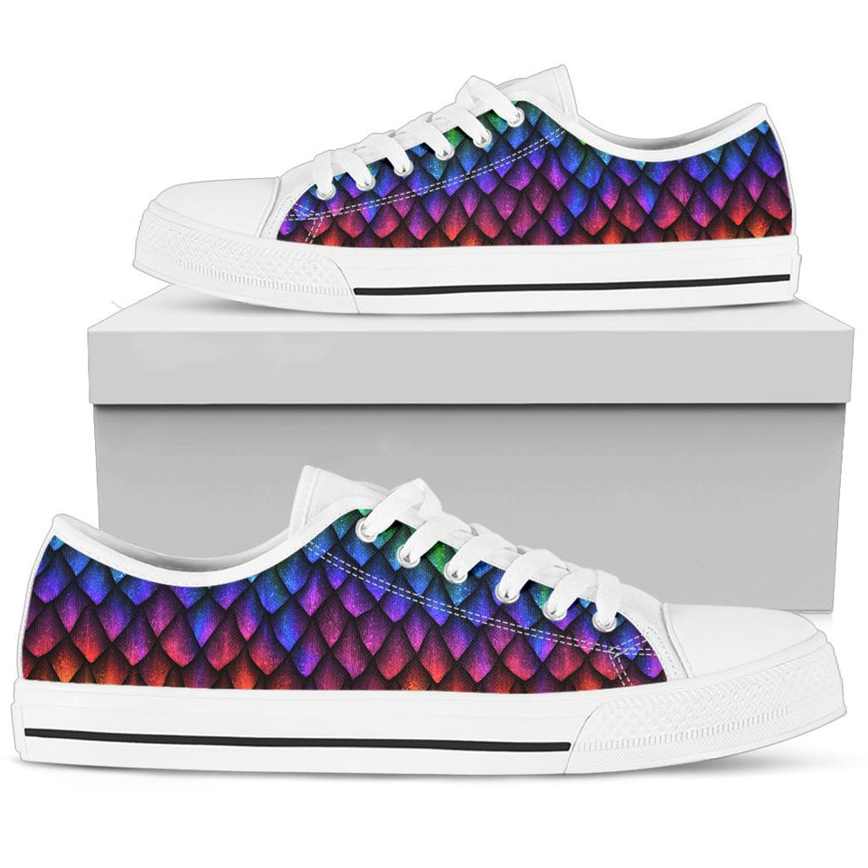 Dragon Scale, Bright Colorful, Vegan Leather, Womens