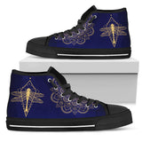 Golden Dragonfly, Lotus Mandala Boots high top
