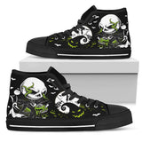 Nightmare Before Christmas Shoes, Jack Skellington High Top Sneaker