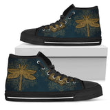 Dragonfly Boots, Golden Mandala, Womens high top