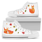 Cute Fox Hand Painted shoes Fox Illustration