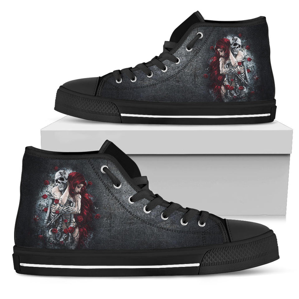 Sugar Skull High Top black