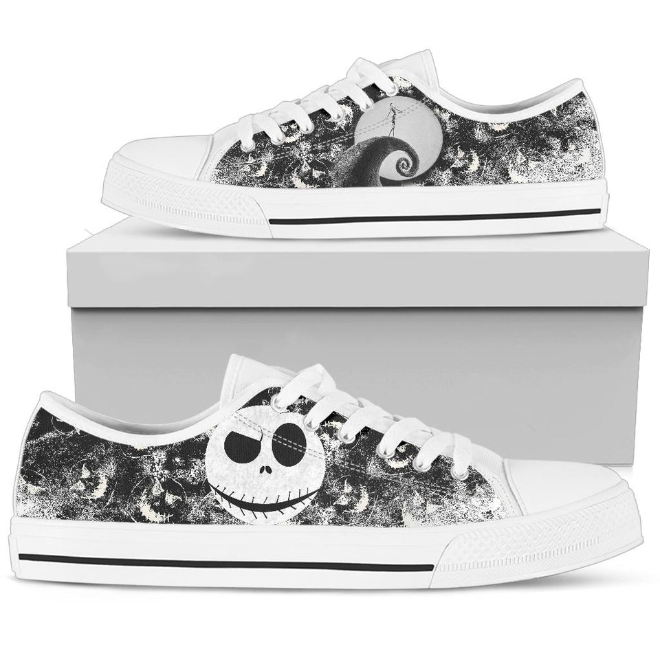Nightmare Before Christmas Low Top Sneaker, Jack Skellington Unisex Canvas Shoes