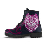 Tribal Wolf, Womens Leather Boots, Wolf Boots, Handmade Shoes, Womens Winter Boots
