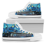 Supernatural & Van Gogh's Starry Night Custom Sneakers, Chevrolet Impala Custom Shoes
