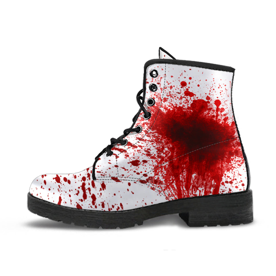Bloody Boots, Blood Splattered Vampire Cosplay Halloween Shoes