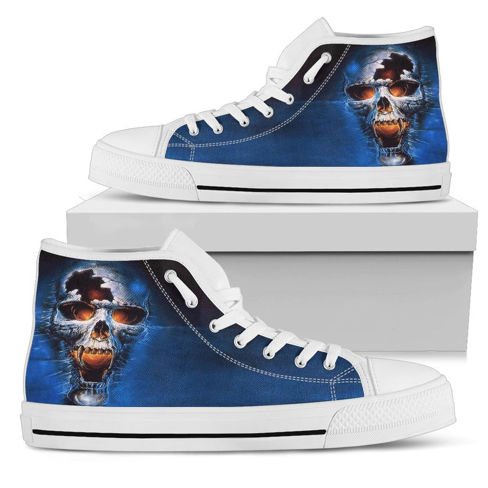 Skull Shoes for Men Fashion Sneaker High Top 1