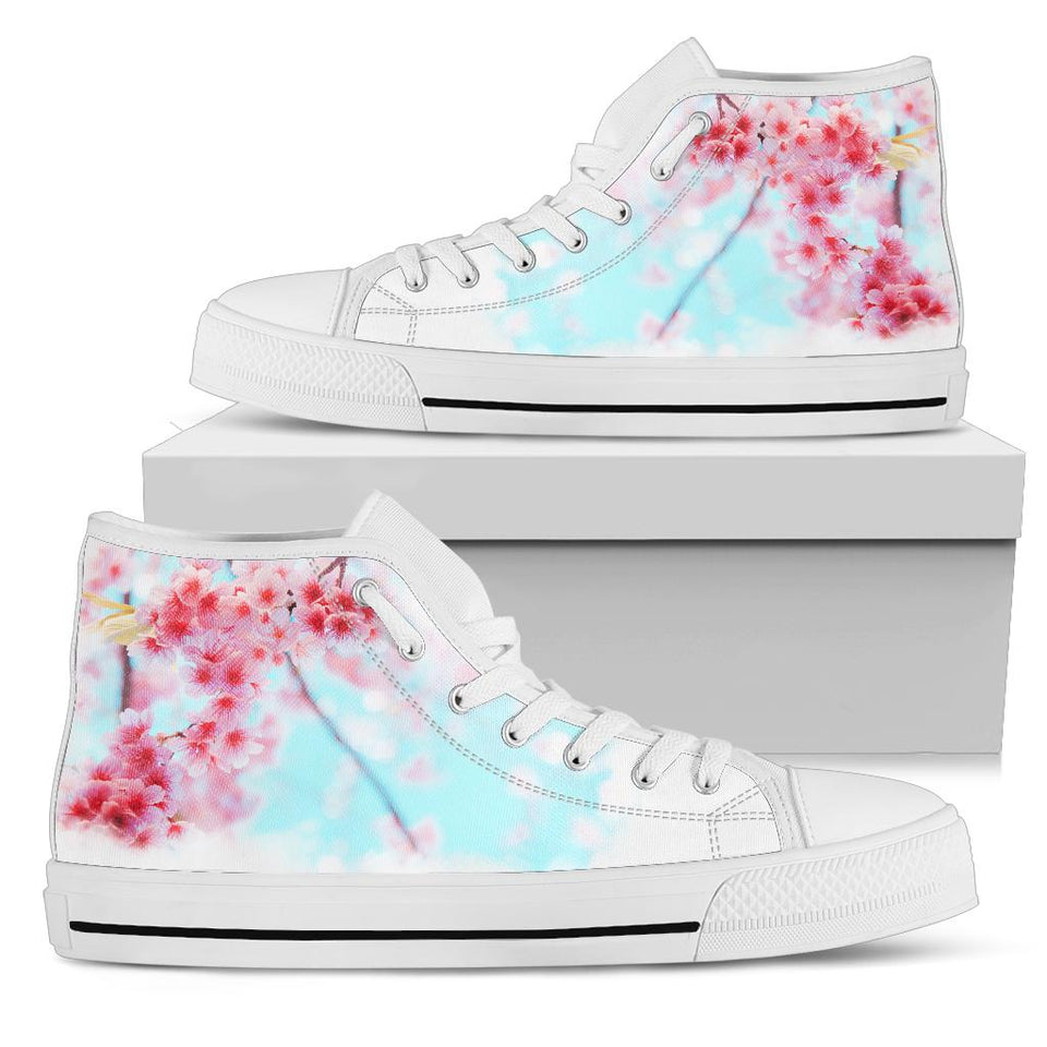 Japanese Flowers, Cherry Blossom, Custom Made Shoes