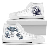 Hand-painted Converse All Star sneakers, custom Alice in Wonderland