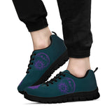 Purple Sun and Moon, Womens Leather Boots SNEAKERS
