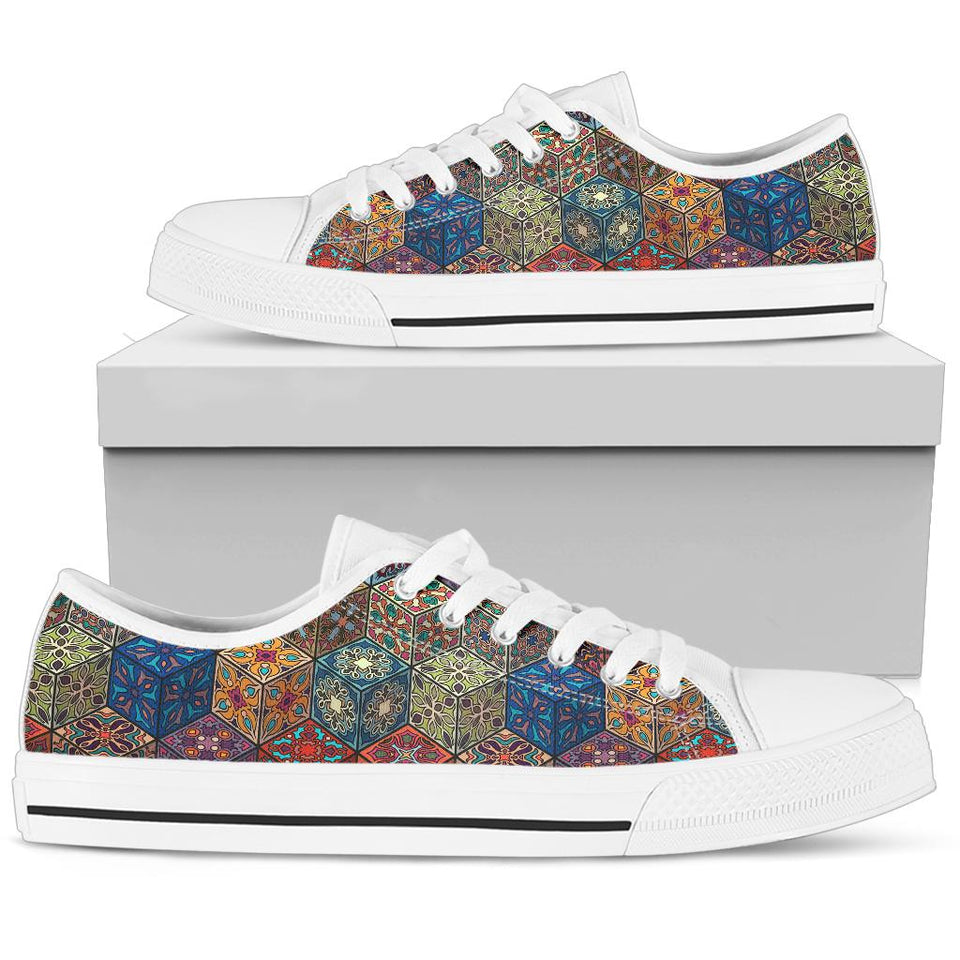 Mandala Boxes, Polar Boots, Multi Colored, Lace Up Boots, Women's Boots