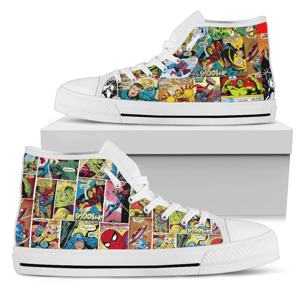 Superhero Sneakers, Comics Custom Shoes