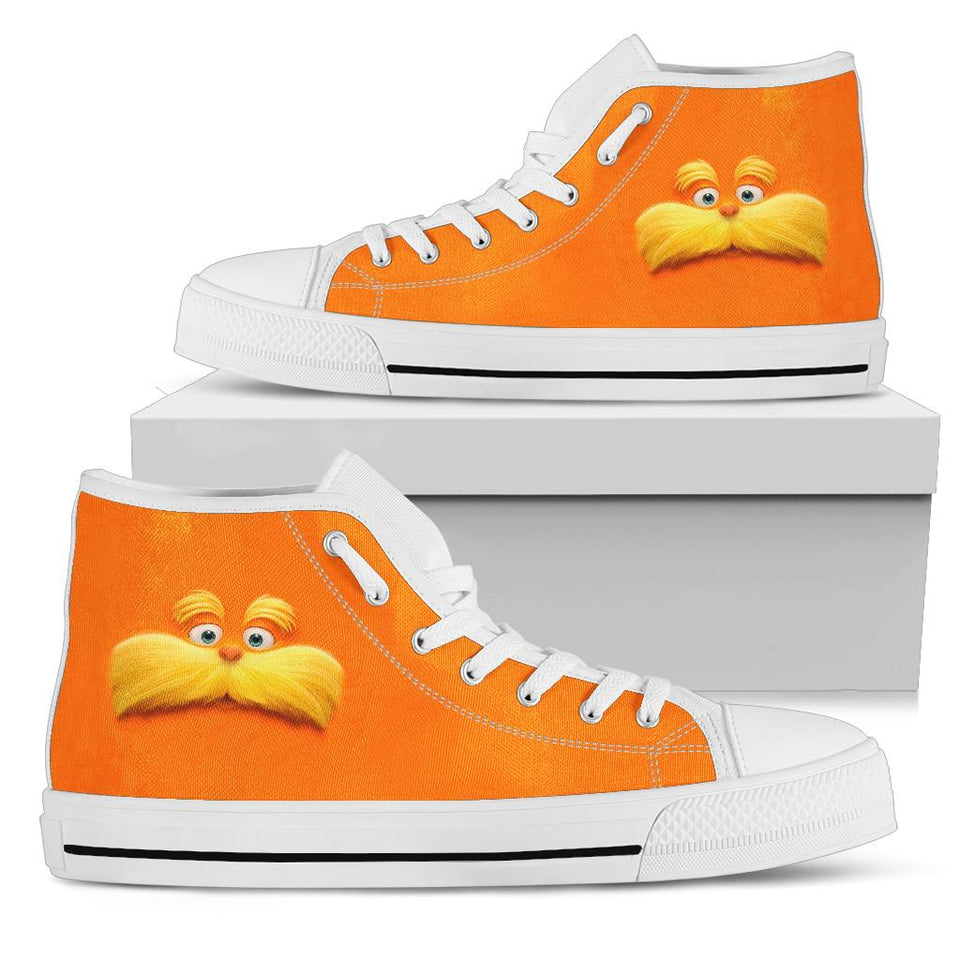 The Lorax High Top, Dr. Seuss Canvas Shoes, Christmas Unisex Hightop Sneaker