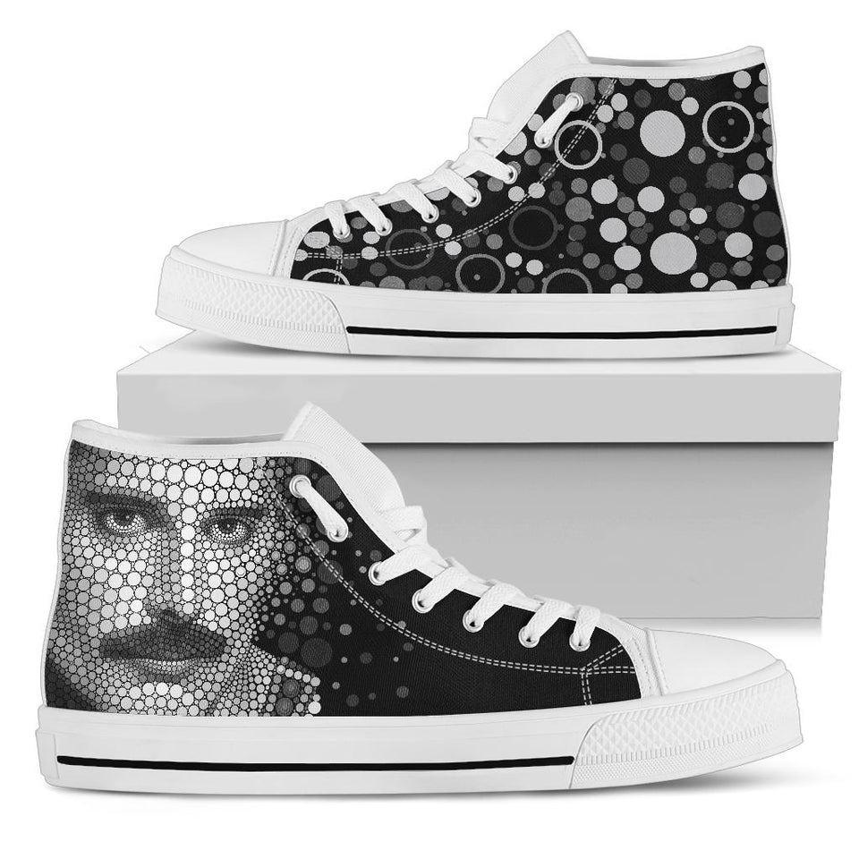 Freddie Mercury Custom The Queen printed Sneakers