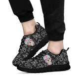 Sugar Skull Design, Womens Leather Boots SNEAKERS
