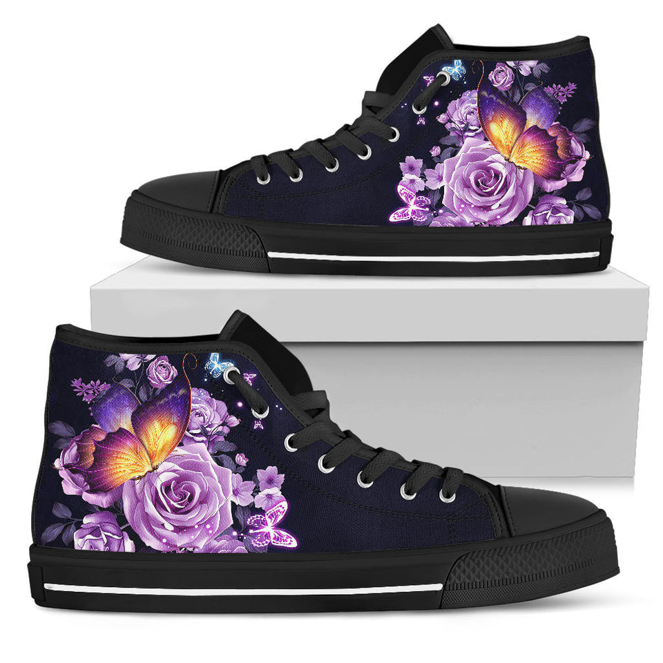 Butterflies on BOTH Sides Of Shoes black