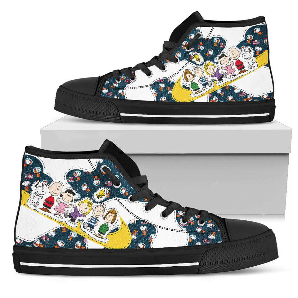 snoopy Custom Movie Shoes black
